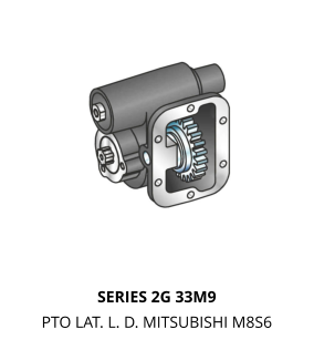 SERIES 2G 33M9 PTO LAT. L. D. MITSUBISHI M8S6