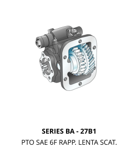 SERIES BA - 27B1 PTO SAE 6F RAPP. LENTA SCAT.