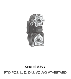 SERIES 83V7 PTO POS. L. D. D.U. VOLVO VT+RETARD