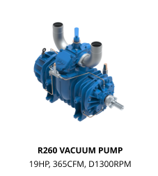 R260 VACUUM PUMP   19HP, 365CFM, D1300RPM