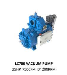 LC750 VACUUM PUMP 25HP, 750CFM, D1200RPM