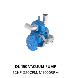 DL 150 VACUUM PUMP 32HP, 530CFM, M1000RPM