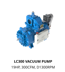 LC300 VACUUM PUMP 19HP, 300CFM, D1300RPM