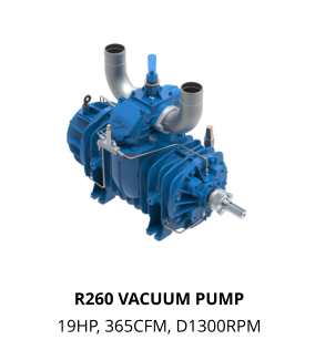 R260 VACUUM PUMP   19HP, 365CFM, D1300RPM