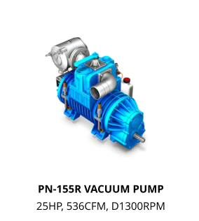 PN-155R VACUUM PUMP 25HP, 536CFM, D1300RPM