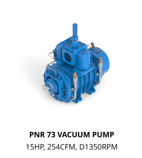 PNR 73 VACUUM PUMP 15HP, 254CFM, D1350RPM