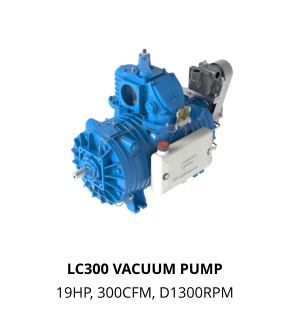 LC300 VACUUM PUMP 19HP, 300CFM, D1300RPM