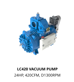 LC420 VACUUM PUMP  24HP, 420CFM, D1300RPM