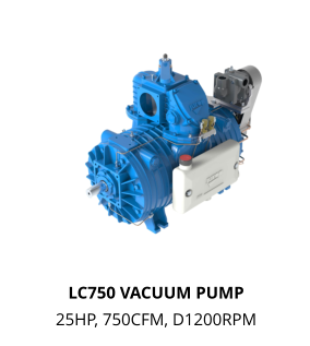 LC750 VACUUM PUMP 25HP, 750CFM, D1200RPM