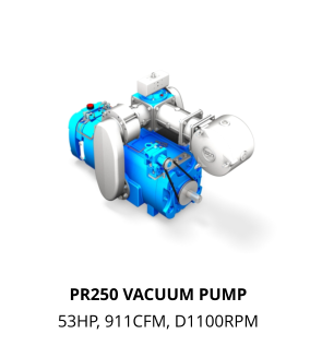 PR250 VACUUM PUMP 53HP, 911CFM, D1100RPM