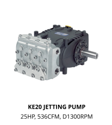 KE20 JETTING PUMP 25HP, 536CFM, D1300RPM