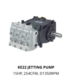 KE22 JETTING PUMP 15HP, 254CFM, D1350RPM