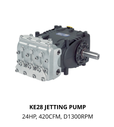 KE28 JETTING PUMP  24HP, 420CFM, D1300RPM