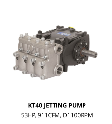 KT40 JETTING PUMP 53HP, 911CFM, D1100RPM