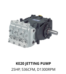 KE20 JETTING PUMP 25HP, 536CFM, D1300RPM