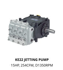 KE22 JETTING PUMP 15HP, 254CFM, D1350RPM