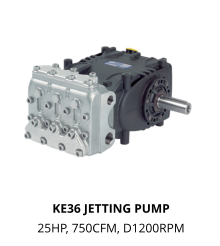 KE36 JETTING PUMP 25HP, 750CFM, D1200RPM