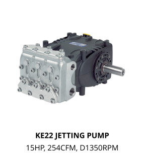 KE22 JETTING PUMP 15HP, 254CFM, D1350RPM