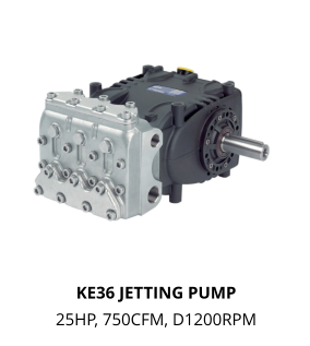 KE36 JETTING PUMP 25HP, 750CFM, D1200RPM