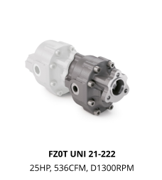 FZ0T UNI 21-222 25HP, 536CFM, D1300RPM