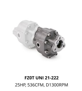 FZ0T UNI 21-222 25HP, 536CFM, D1300RPM