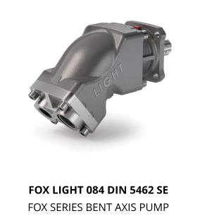 FOX LIGHT 084 DIN 5462 SE  FOX SERIES BENT AXIS PUMP